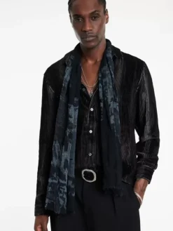 Scarves & Ties>John Varvatos RENO SCARF CARBON