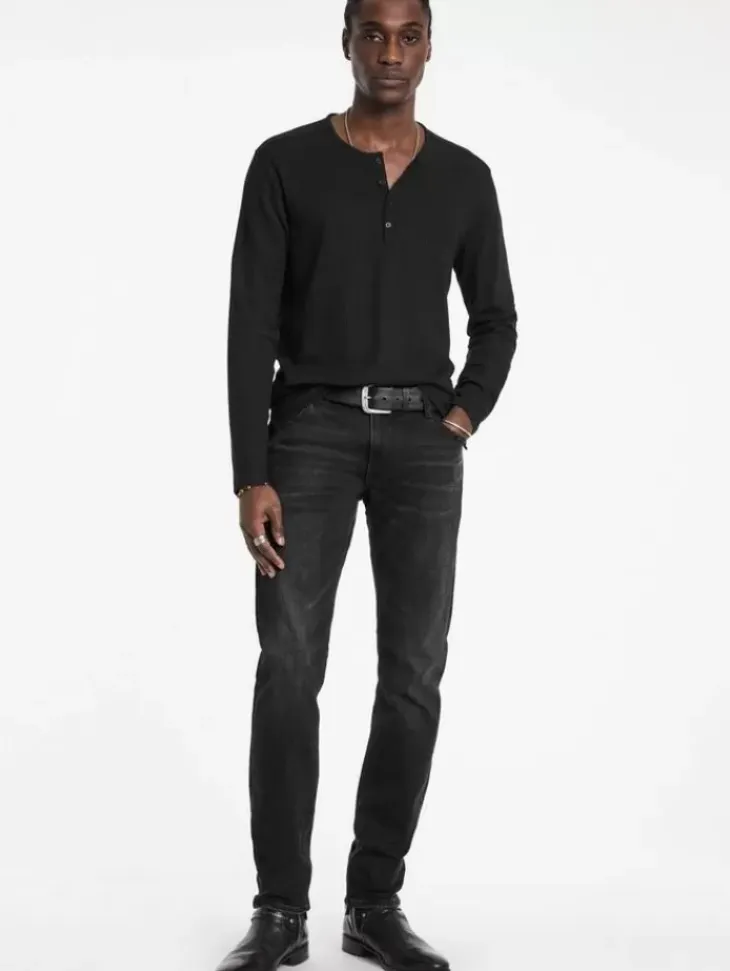 Tops>John Varvatos RICHARD HENLEY BLACK