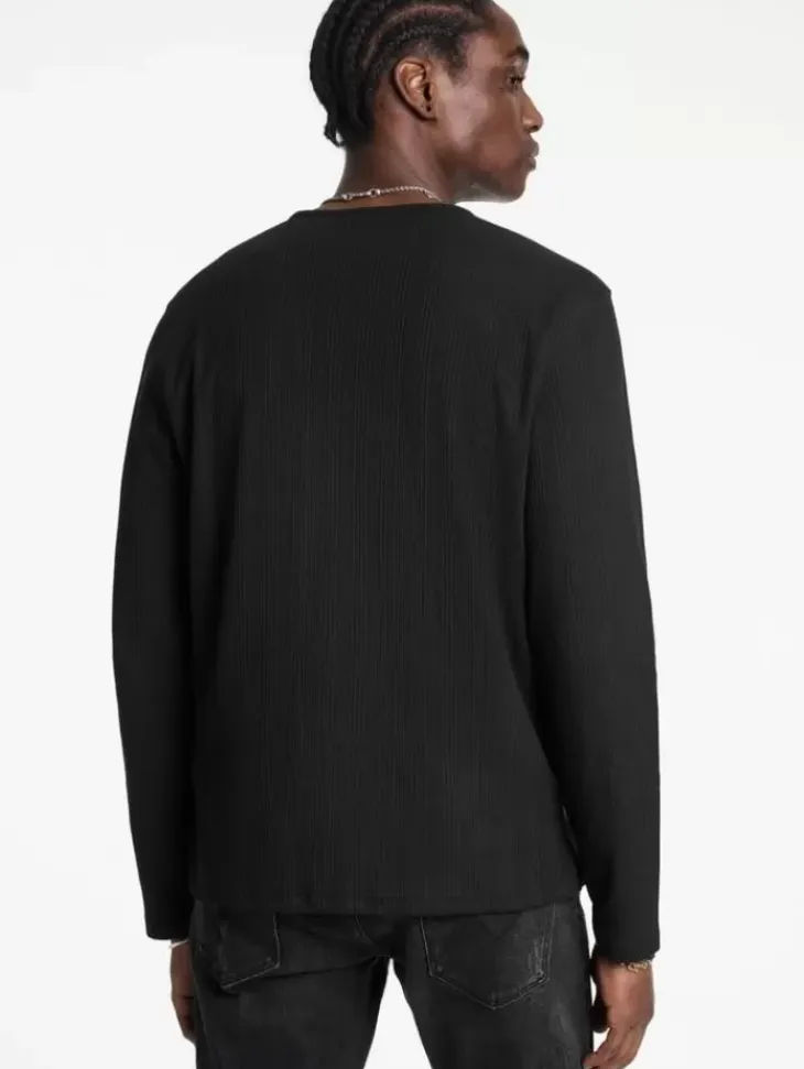 Tops>John Varvatos RICHARD HENLEY BLACK