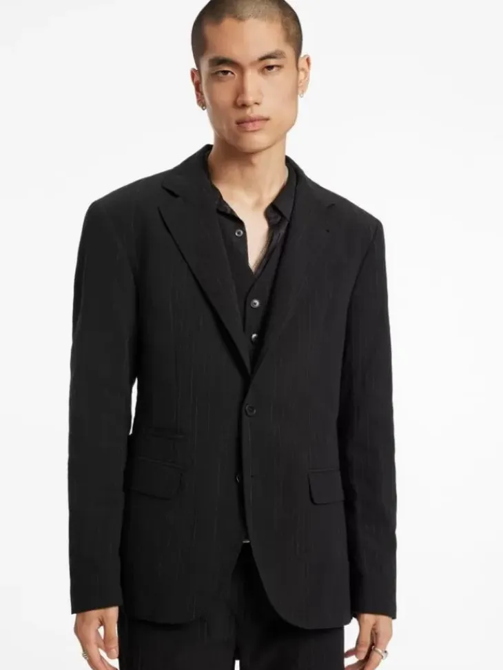 Leather & Outerwear|Tops>John Varvatos RIND JACKET BLACK