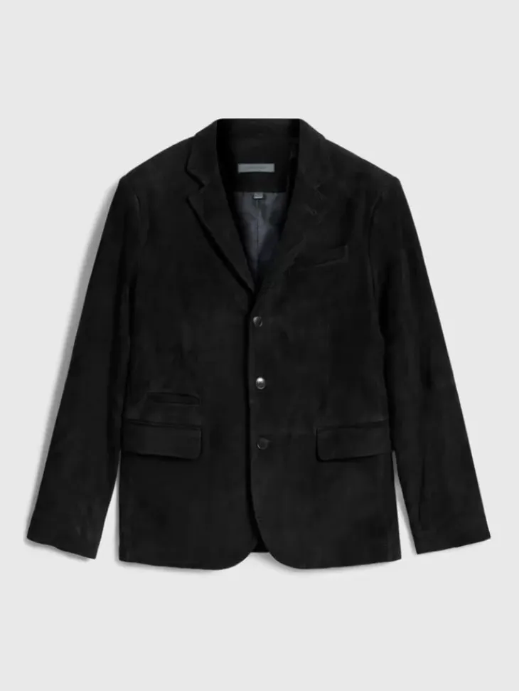 Suit Jackets|Leather Jackets>John Varvatos RIND JACKET BLACK