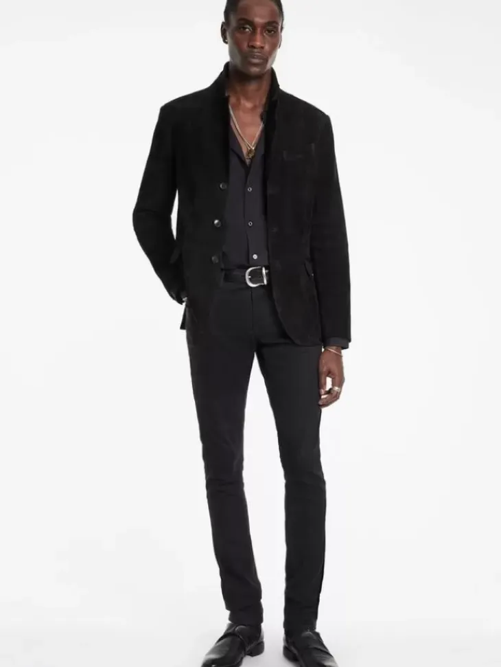 Suit Jackets|Leather Jackets>John Varvatos RIND JACKET BLACK