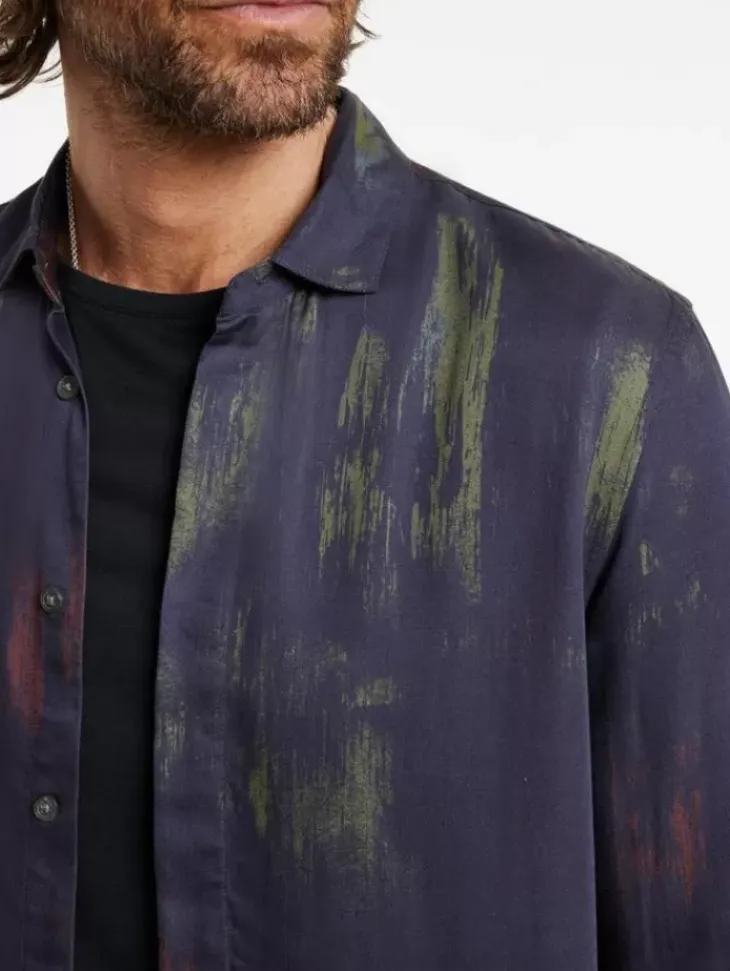 Tops>John Varvatos RODNEY SHIRT TWILIGHT