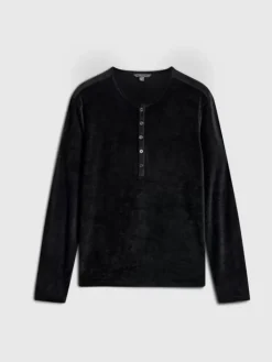 Henleys>John Varvatos ROSARIO HENLEY BLACK