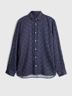 Tops>John Varvatos ROSS SHIRT TWILIGHT