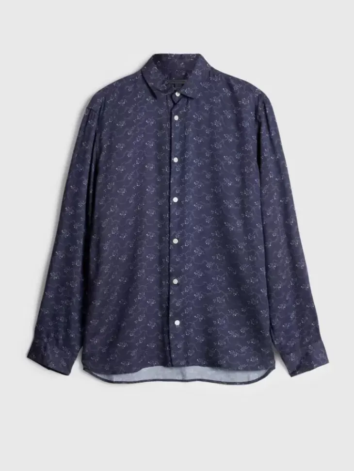Tops>John Varvatos ROSS SHIRT TWILIGHT