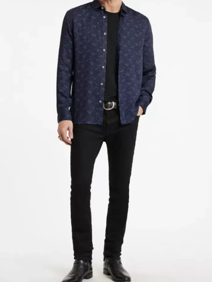 Tops>John Varvatos ROSS SHIRT TWILIGHT