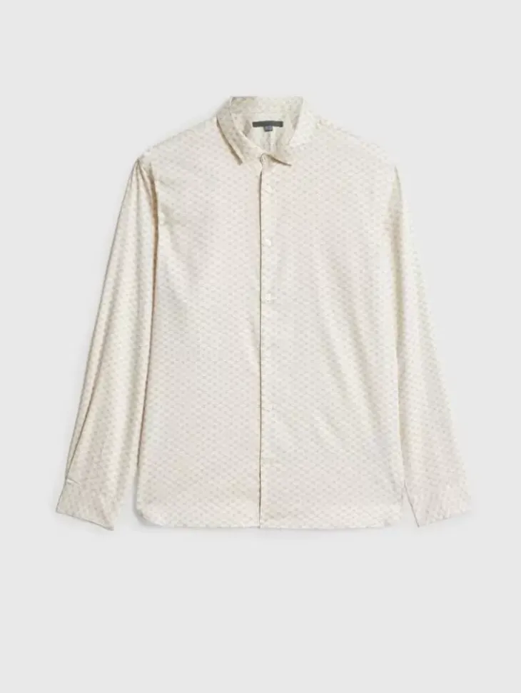 Tops>John Varvatos ROSS SHIRT CHINAWHITE