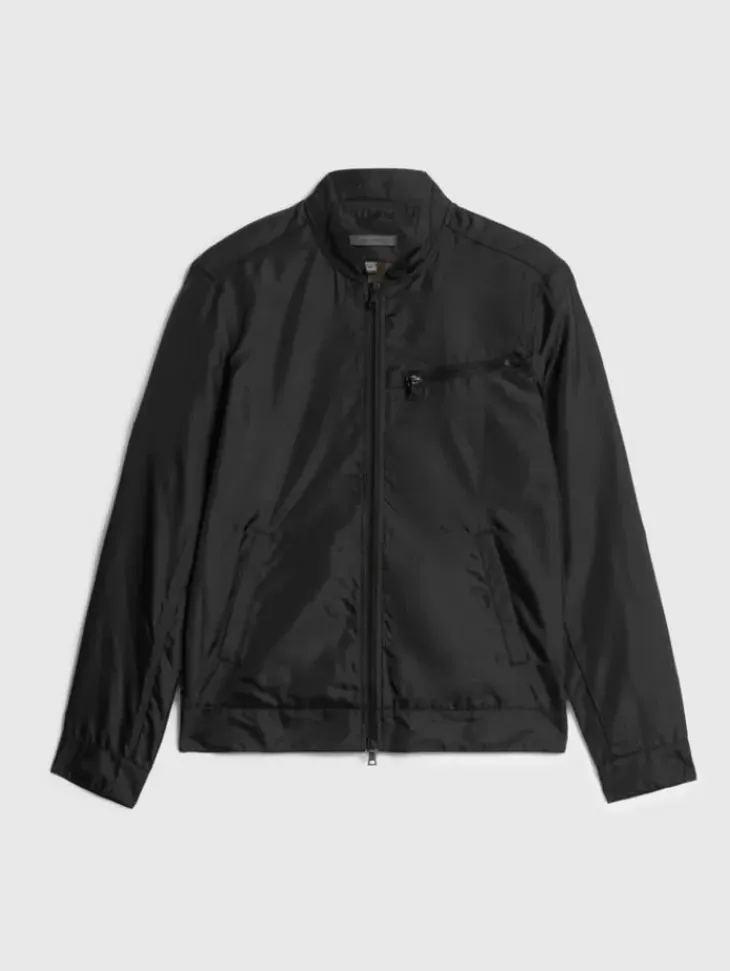 Tops>John Varvatos RYAN RACER JACKET BLACK
