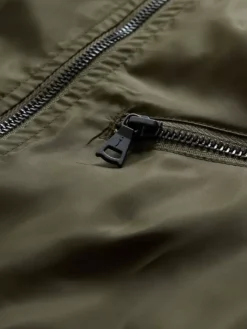 Tops>John Varvatos RYAN RACER JACKET OLIVE