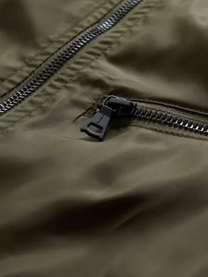 Tops>John Varvatos RYAN RACER JACKET OLIVE