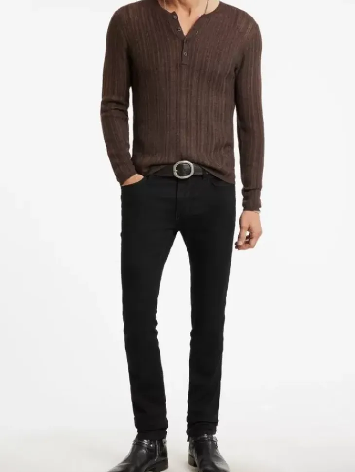 Tops>John Varvatos SALETE HENLEY WOODBROWN