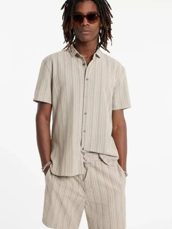 Tops>John Varvatos SEAN SHIRT CAMEL