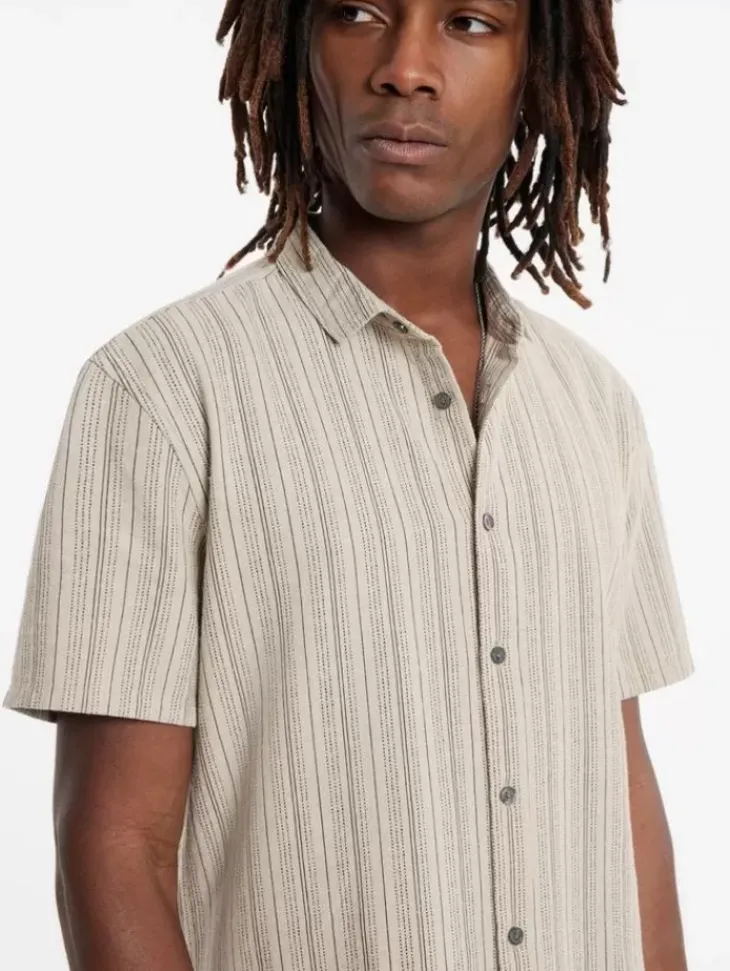 Tops>John Varvatos SEAN SHIRT CAMEL