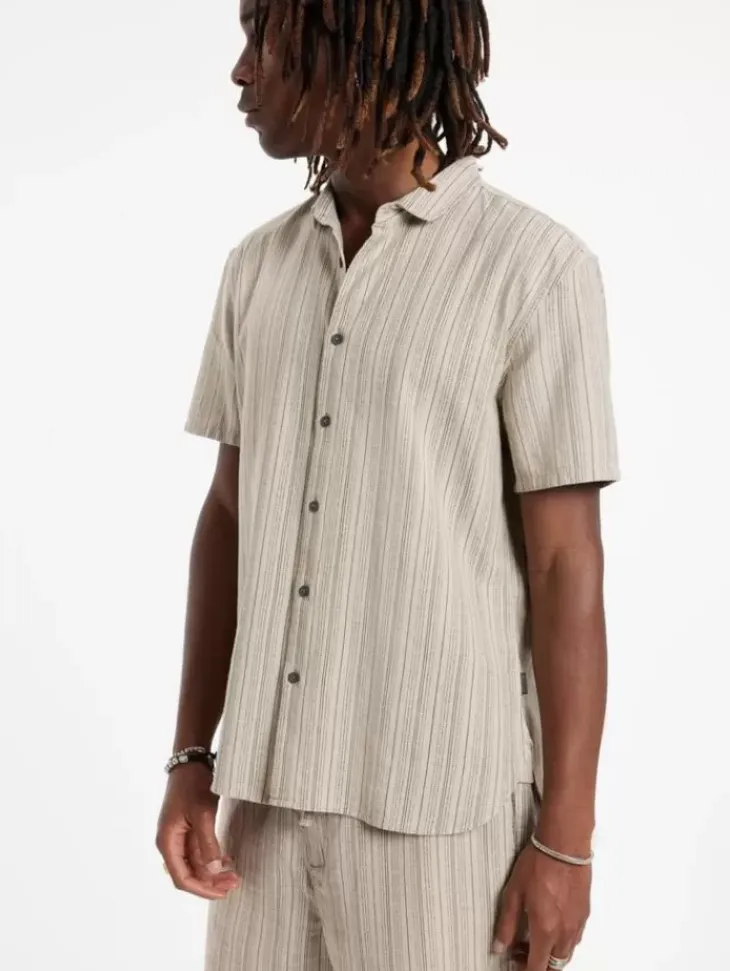 Tops>John Varvatos SEAN SHIRT CAMEL