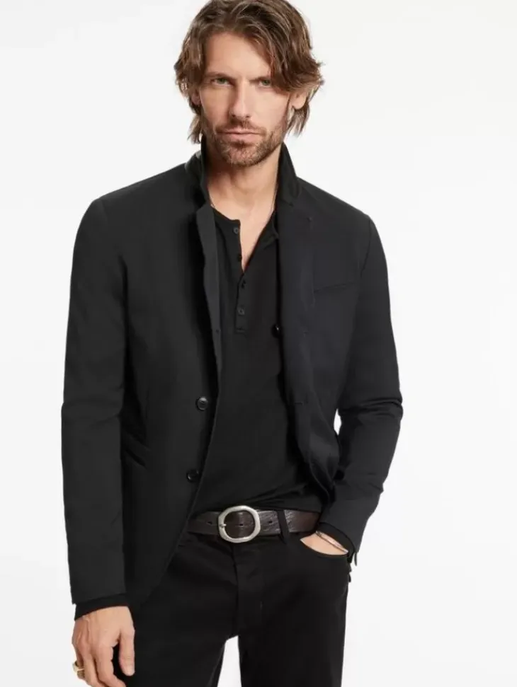 Leather & Outerwear|Tops>John Varvatos SILO JACKET BLACK