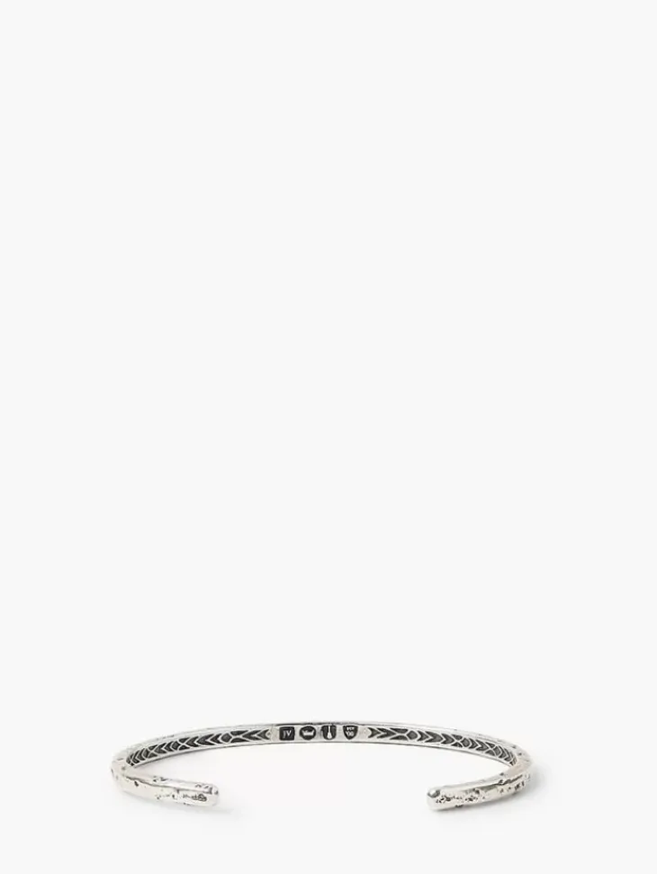 Jewelry>John Varvatos DISTRESSED CUFF SILVER