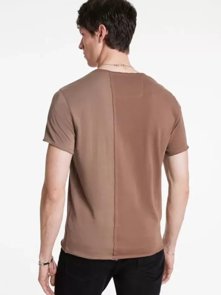 Graphic Tees>John Varvatos SNAKE BONES TEE MAUVEWOOD