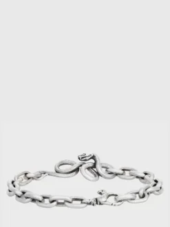 Jewelry>John Varvatos SNAKE LINK BRACELET SILVER
