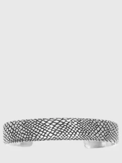 Jewelry>John Varvatos SNAKESKIN CUFF SILVER