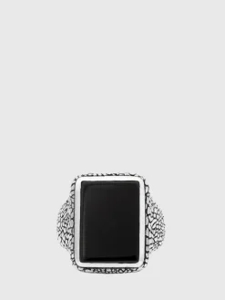 Jewelry>John Varvatos SNAKESKIN SIGNET STATEMENT RING NOCOLOR