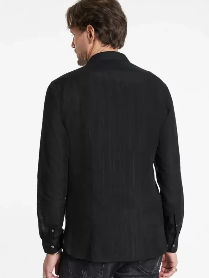 Shirts>John Varvatos STELLA DRESS SHIRT BLACK