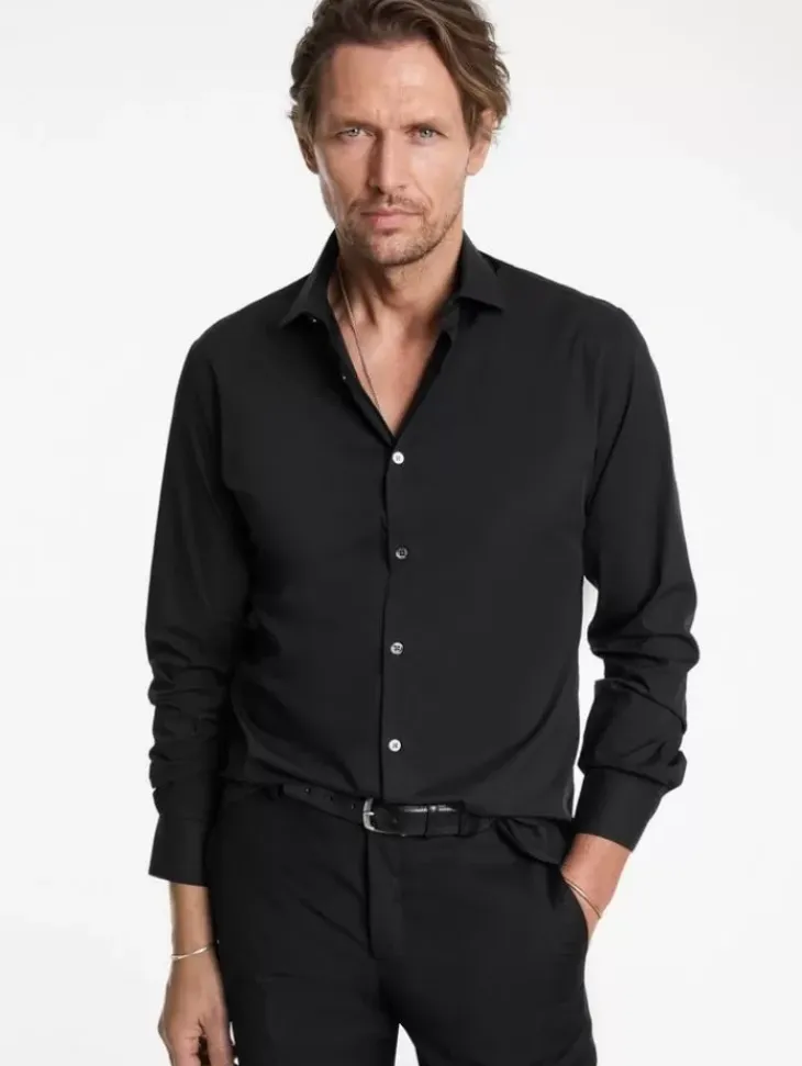 Shirts>John Varvatos STELLA DRESS SHIRT BLACK