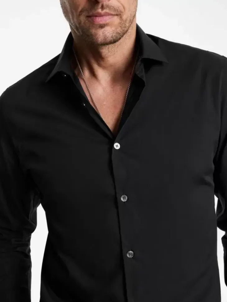 Shirts>John Varvatos STELLA DRESS SHIRT BLACK