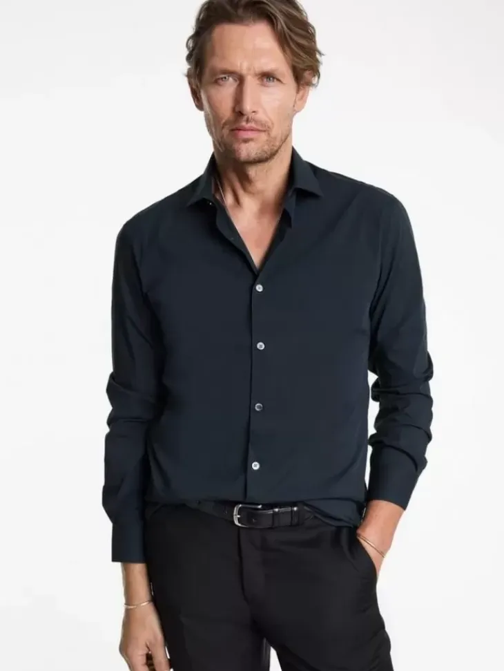 Shirts>John Varvatos STELLA DRESS SHIRT NAVY