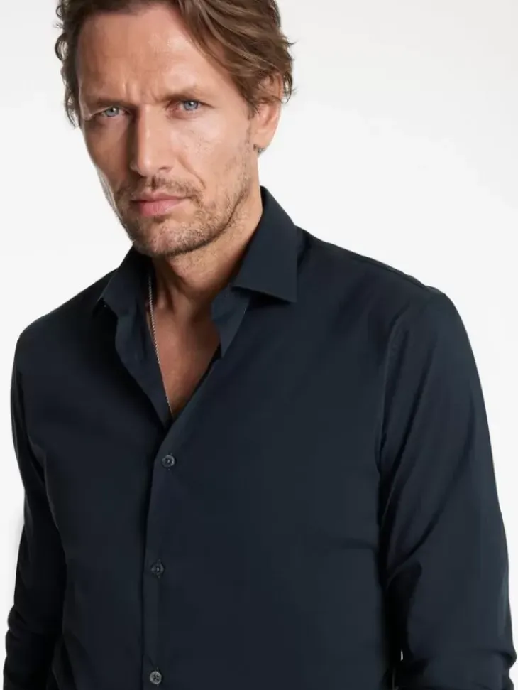 Shirts>John Varvatos STELLA DRESS SHIRT NAVY