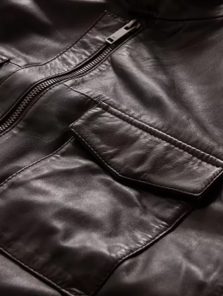 Tops>John Varvatos STEVE SHIRT JACKET CHOCOLATE