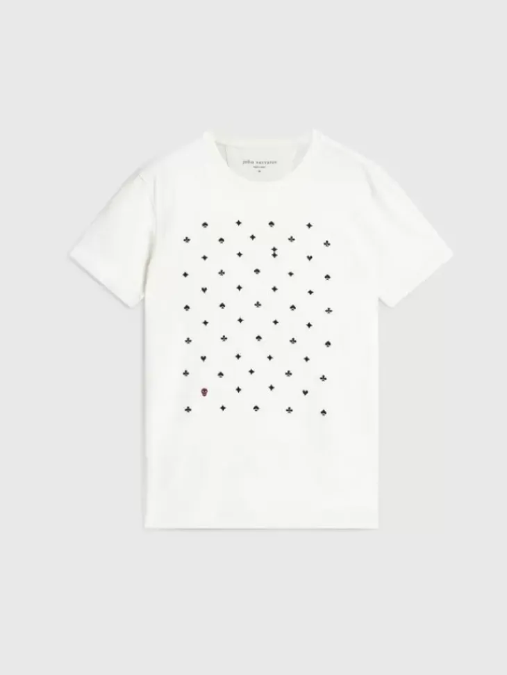 Graphic Tees>John Varvatos SUITS TEE SALT