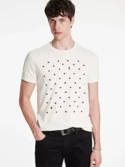Graphic Tees>John Varvatos SUITS TEE SALT