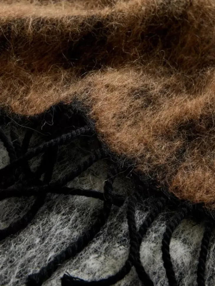 Scarves & Ties>John Varvatos TAPE YARN SCARF CHAMOIS