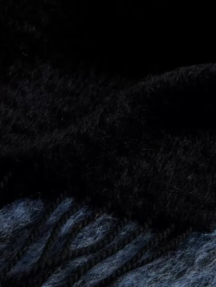 Scarves & Ties>John Varvatos TAPE YARN SCARF INK