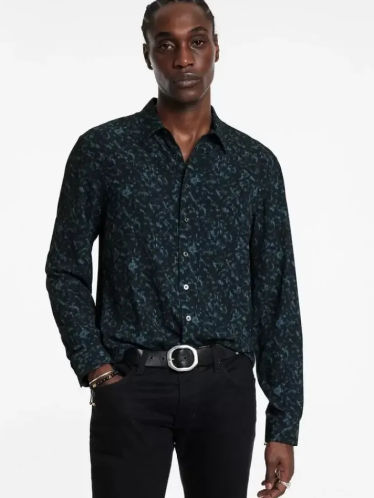 Shirts>John Varvatos TARA SHIRT BLUEGRPHTE