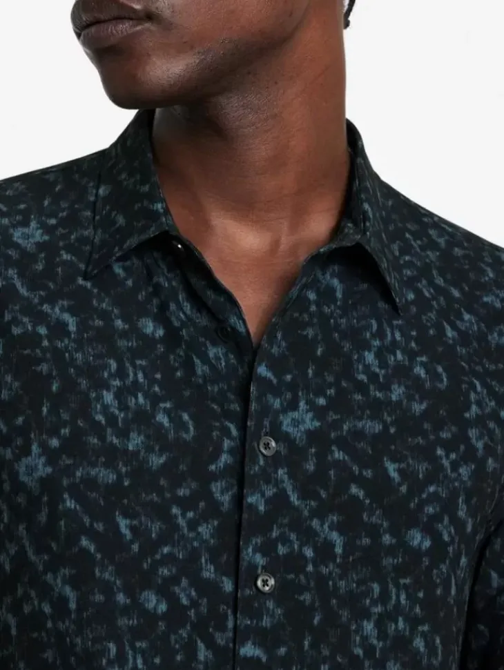 Shirts>John Varvatos TARA SHIRT BLUEGRPHTE