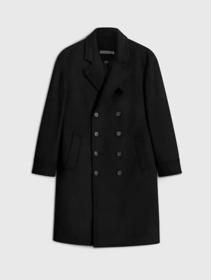 Coats And Jackets>John Varvatos TERRY COAT BLACK