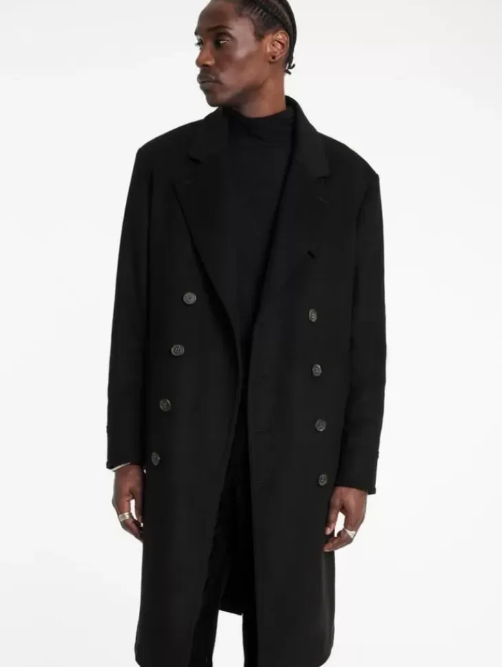 Coats And Jackets>John Varvatos TERRY COAT BLACK