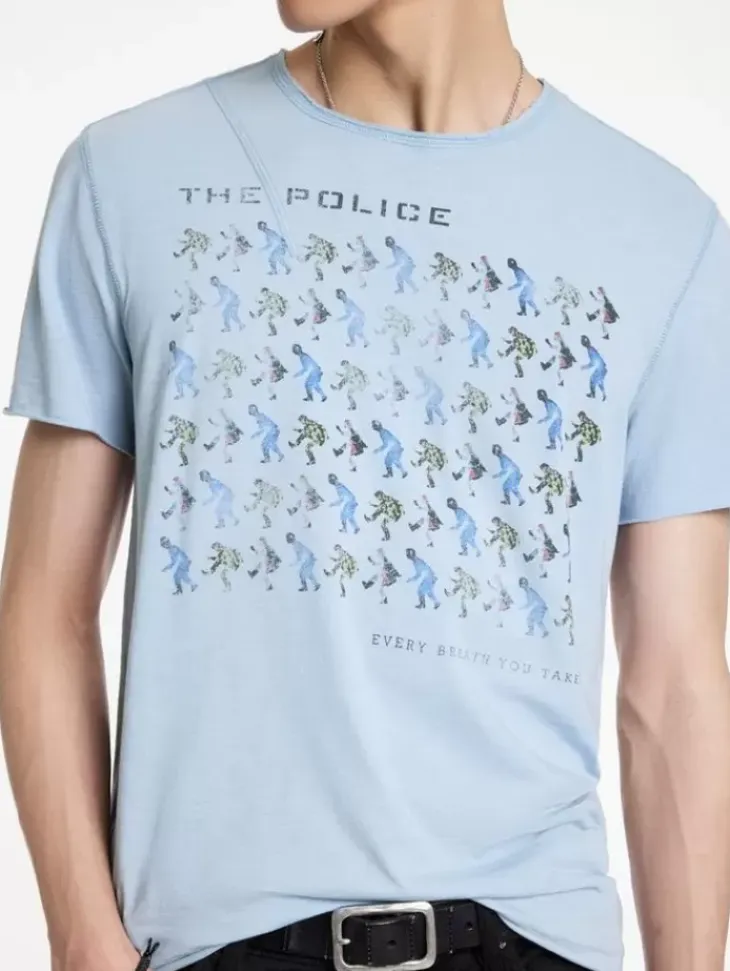 Graphic Tees>John Varvatos THE POLICE BAND TEE CEMENTWHT