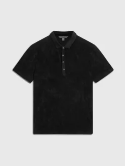 Polos>John Varvatos TORRES POLO BLACK