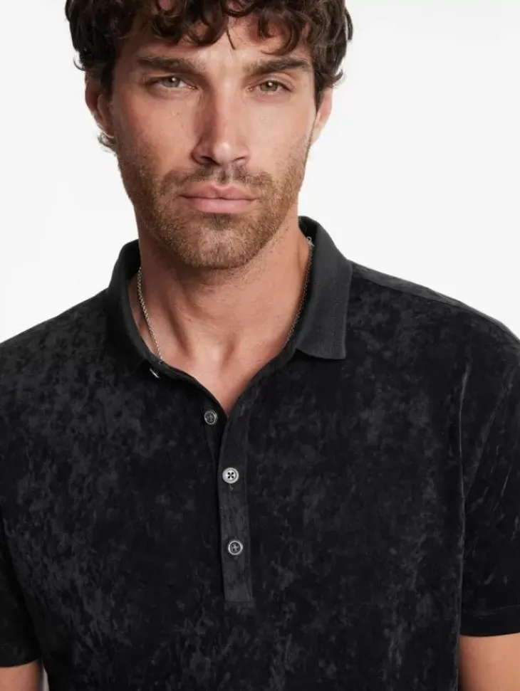 Polos>John Varvatos TORRES POLO BLACK