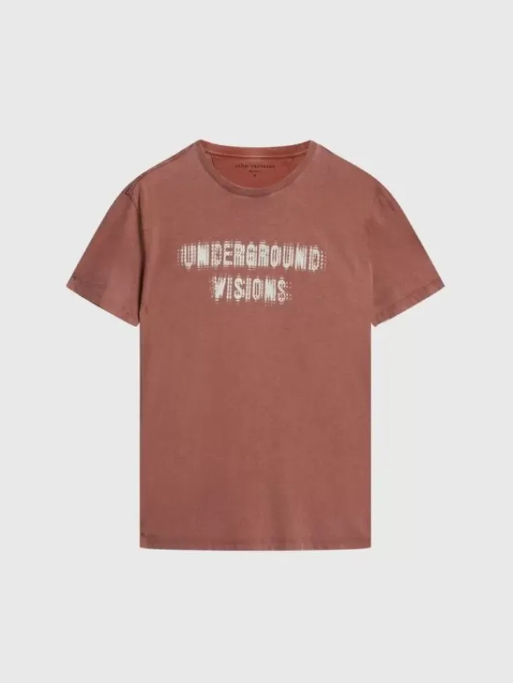 Tops>John Varvatos UNDERGROUND VISIONS TEE GINGER