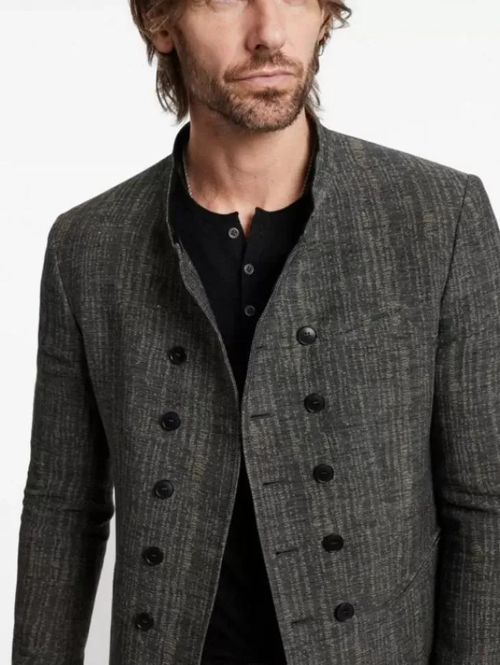 Leather & Outerwear|Tops>John Varvatos UPSON JACKET DRILLOLIVE