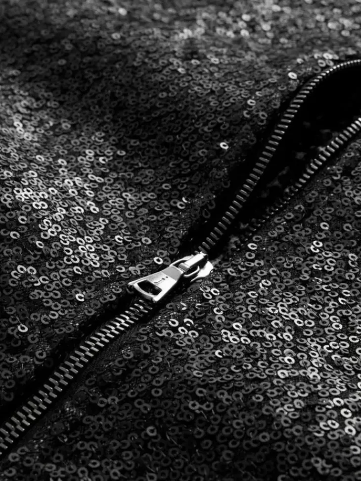 Coats And Jackets>John Varvatos VENETICO BASEBALL JACKET BLACK