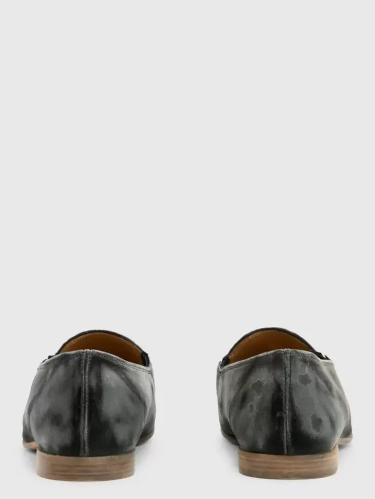 Dress Shoes & Loafers|Leather Shoes>John Varvatos VENICE LOAFER CARBONGREY