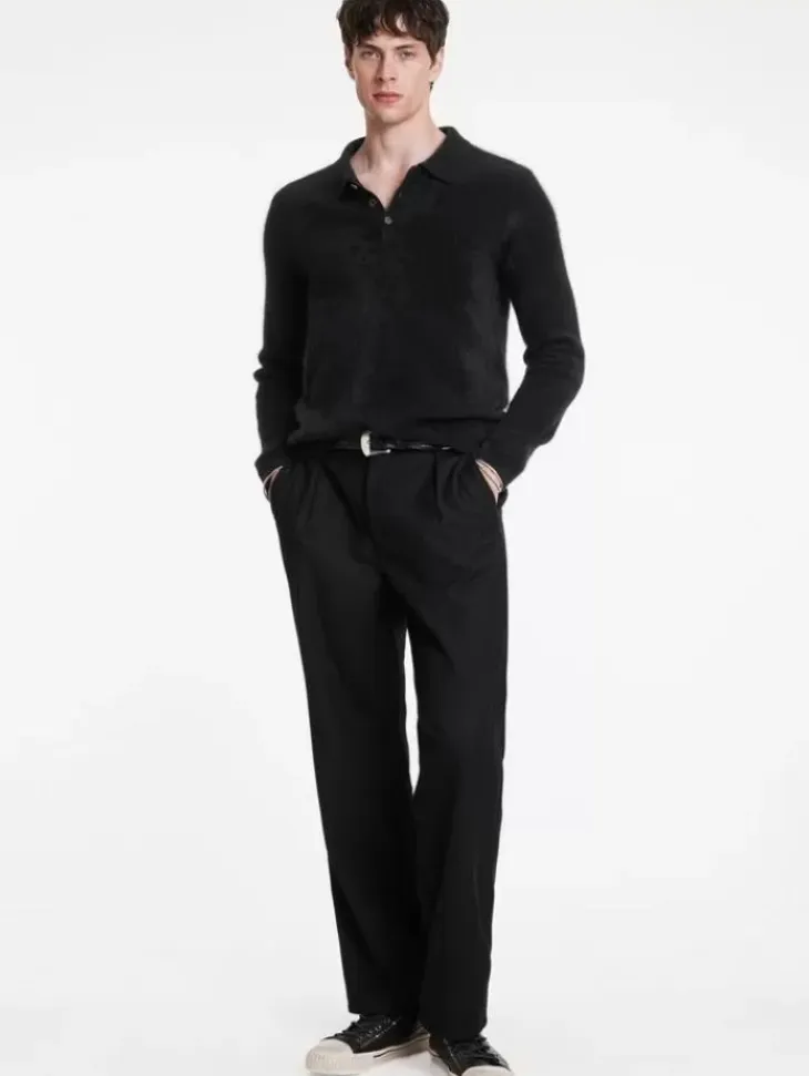 Polos|Sweaters>John Varvatos VERONA POLO BLACK