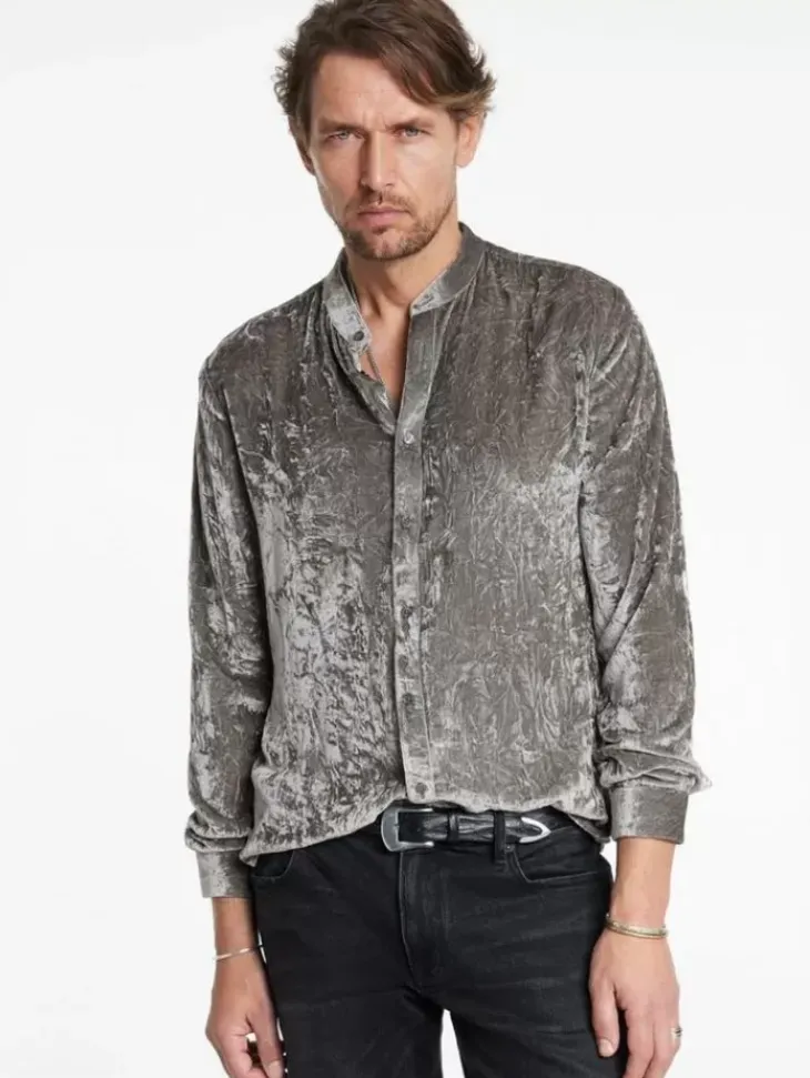 Shirts>John Varvatos VIGO SHIRT SMOKEDPEARLGREY