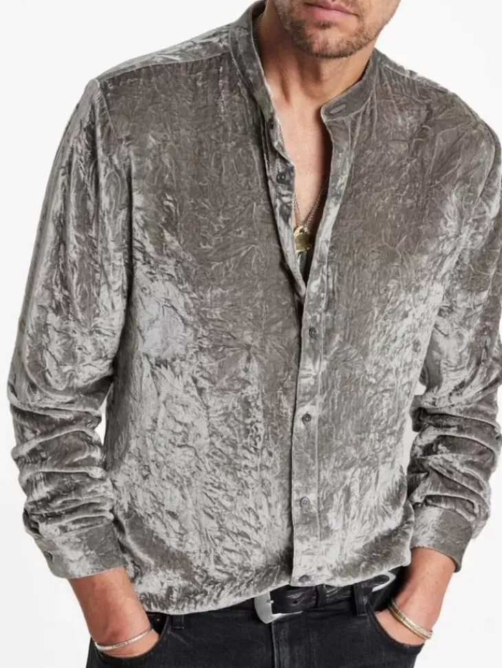 Shirts>John Varvatos VIGO SHIRT SMOKEDPEARLGREY