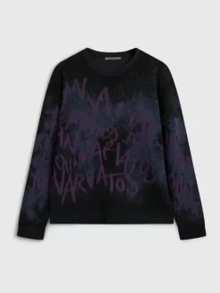 Tops>John Varvatos VINHETA CREWNECK SWEATER BLACK